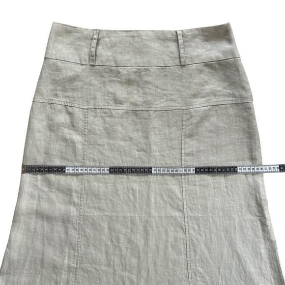 For Cynthia 100% Linen Maxi Long Modest Skirt Sand Neutral Boho Chic Size Medium - Picture 5 of 16